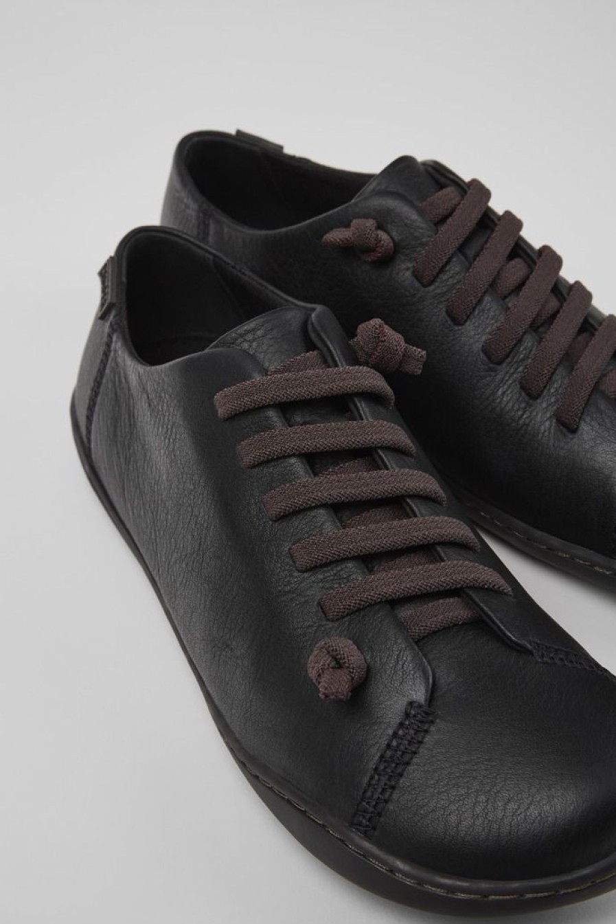 Camper Zapatos Casual | Zapatos Negros De Piel Para Mujer