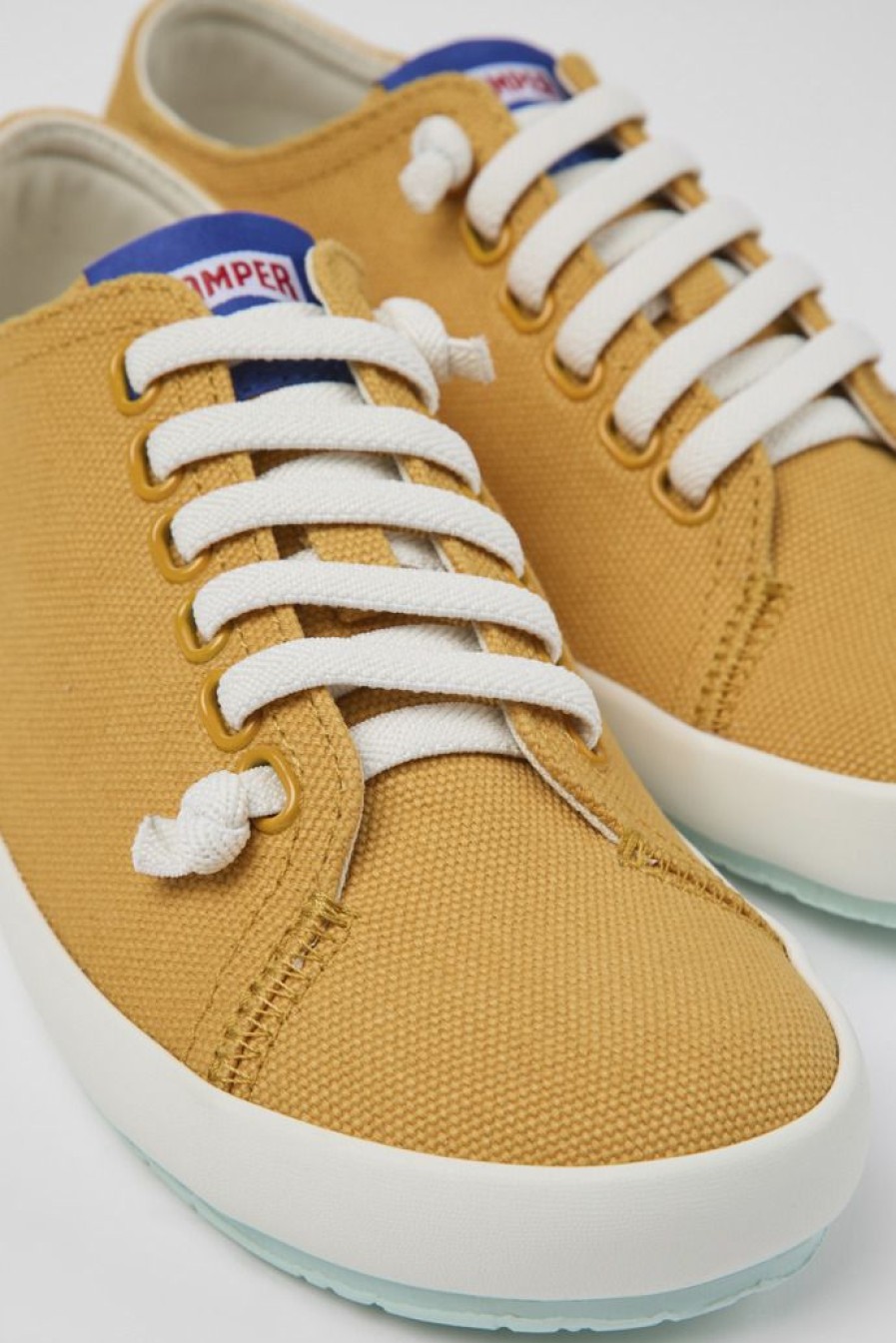 Camper Zapatillas | Sneaker De Tejido Naranja Para Mujer