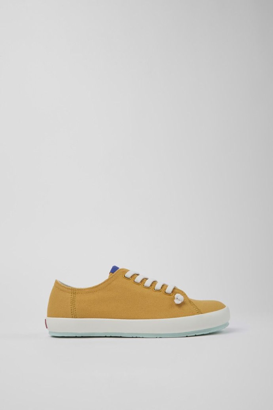 Camper Zapatillas | Sneaker De Tejido Naranja Para Mujer