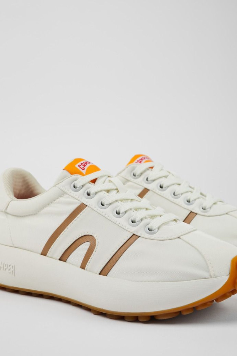 Camper Zapatillas | Sneaker De Tejido Blanca Para Mujer
