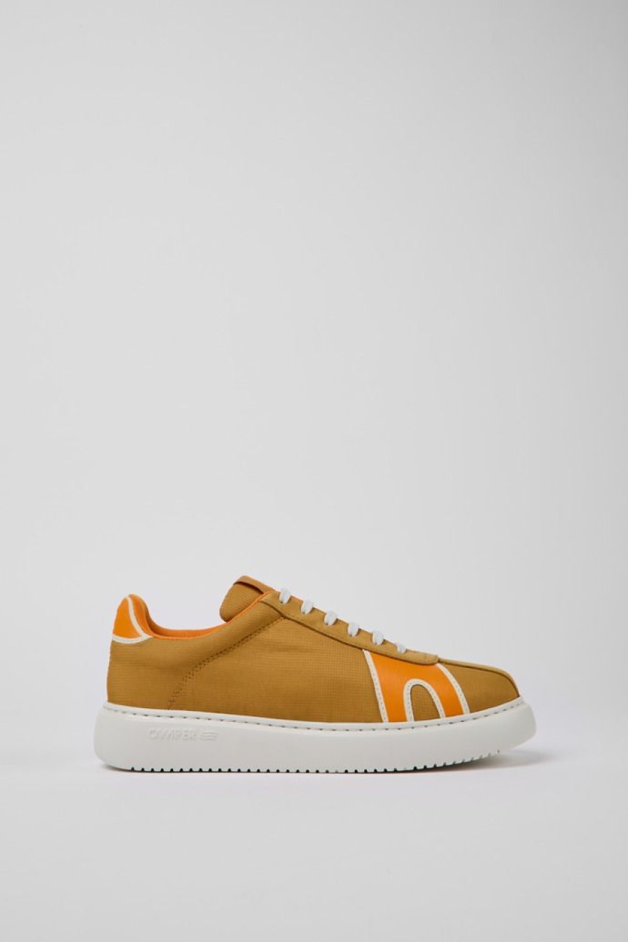 Camper Zapatillas | Sneakers Beige Y Naranja Para Mujer