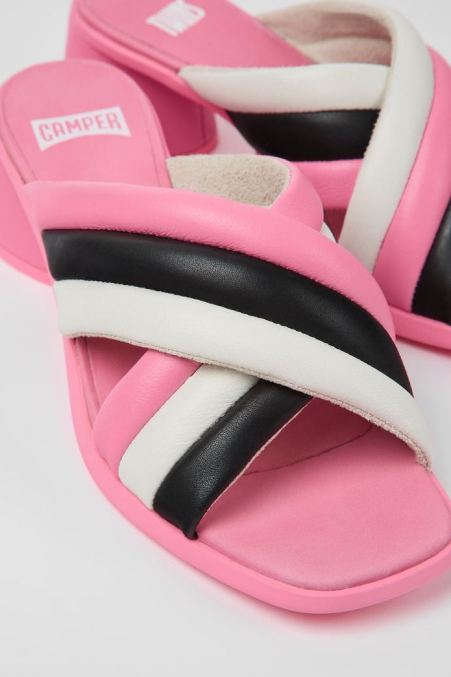 Camper Sandalias | Sandalias De Piel Multicolores Para Mujer