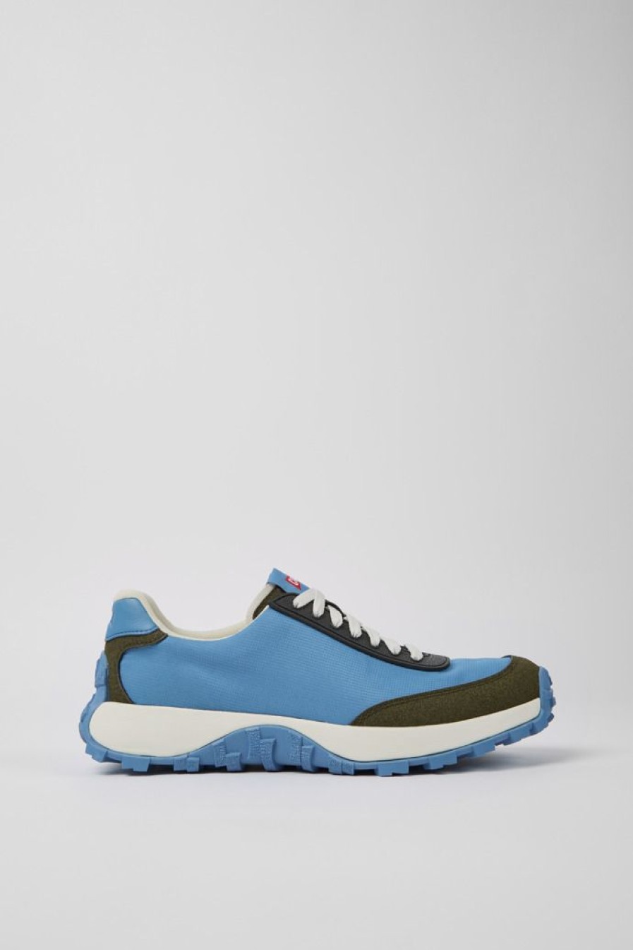Camper Zapatillas | Sneakers Azules De Tejido Y Nobuk Para Hombre