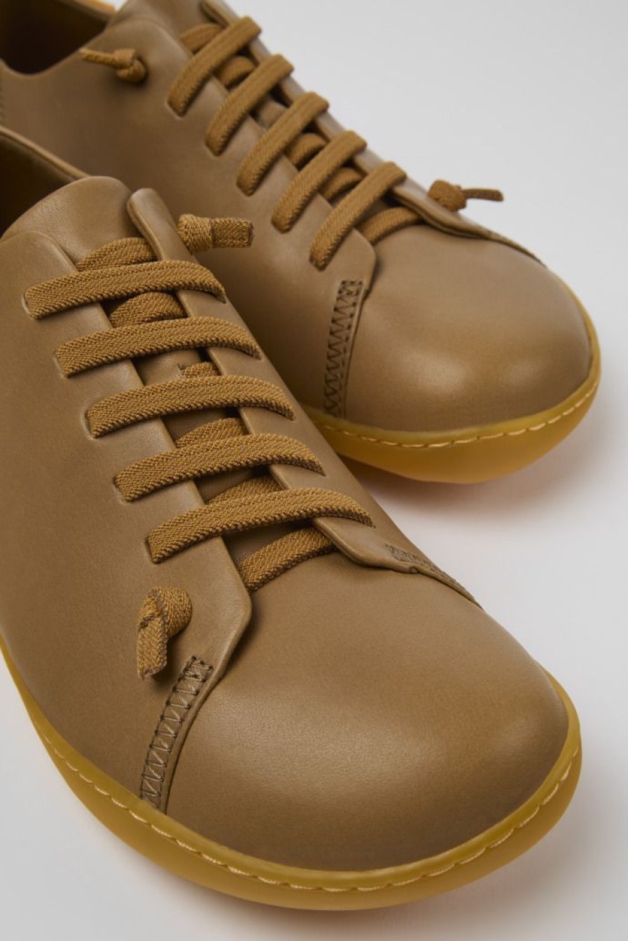 Camper Zapatos Casual | Zapatos De Piel Beige Para Hombre