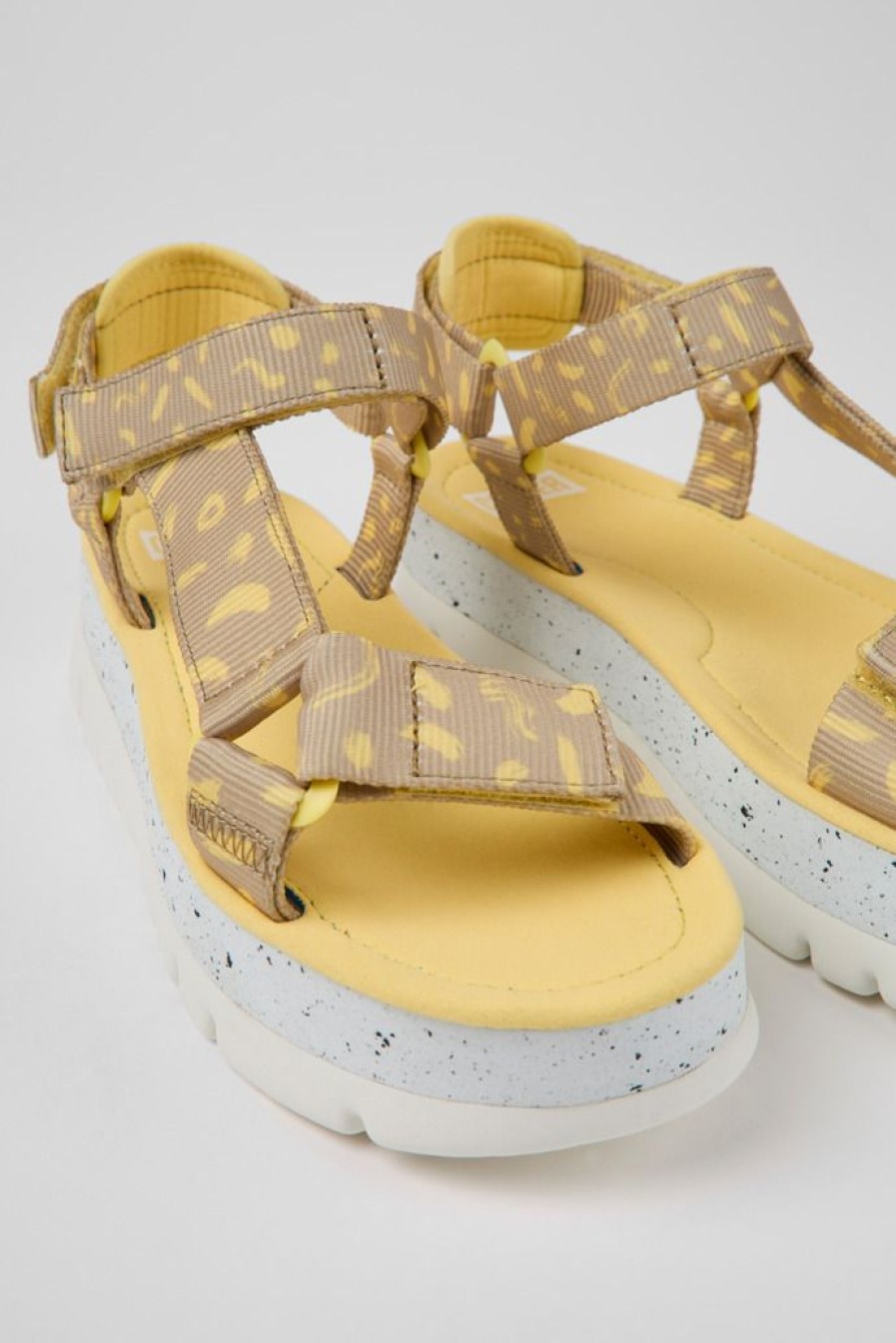 Camper Sandalias | Sandalias Multicolores De Tejido Para Mujer