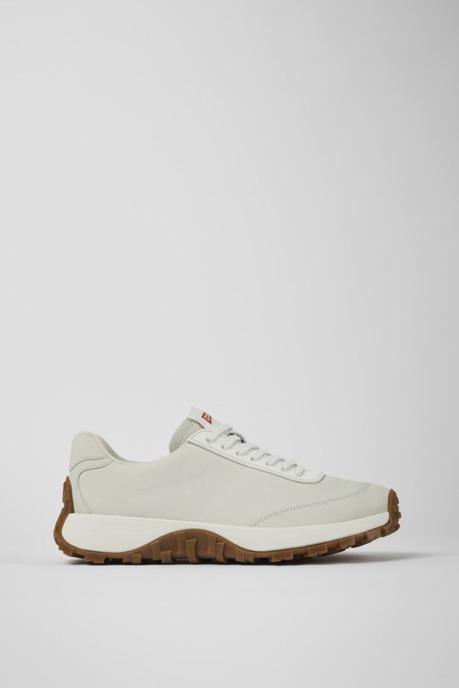 Camper Zapatillas | Sneakers Blancas De Piel Sin Tenir Para Hombre