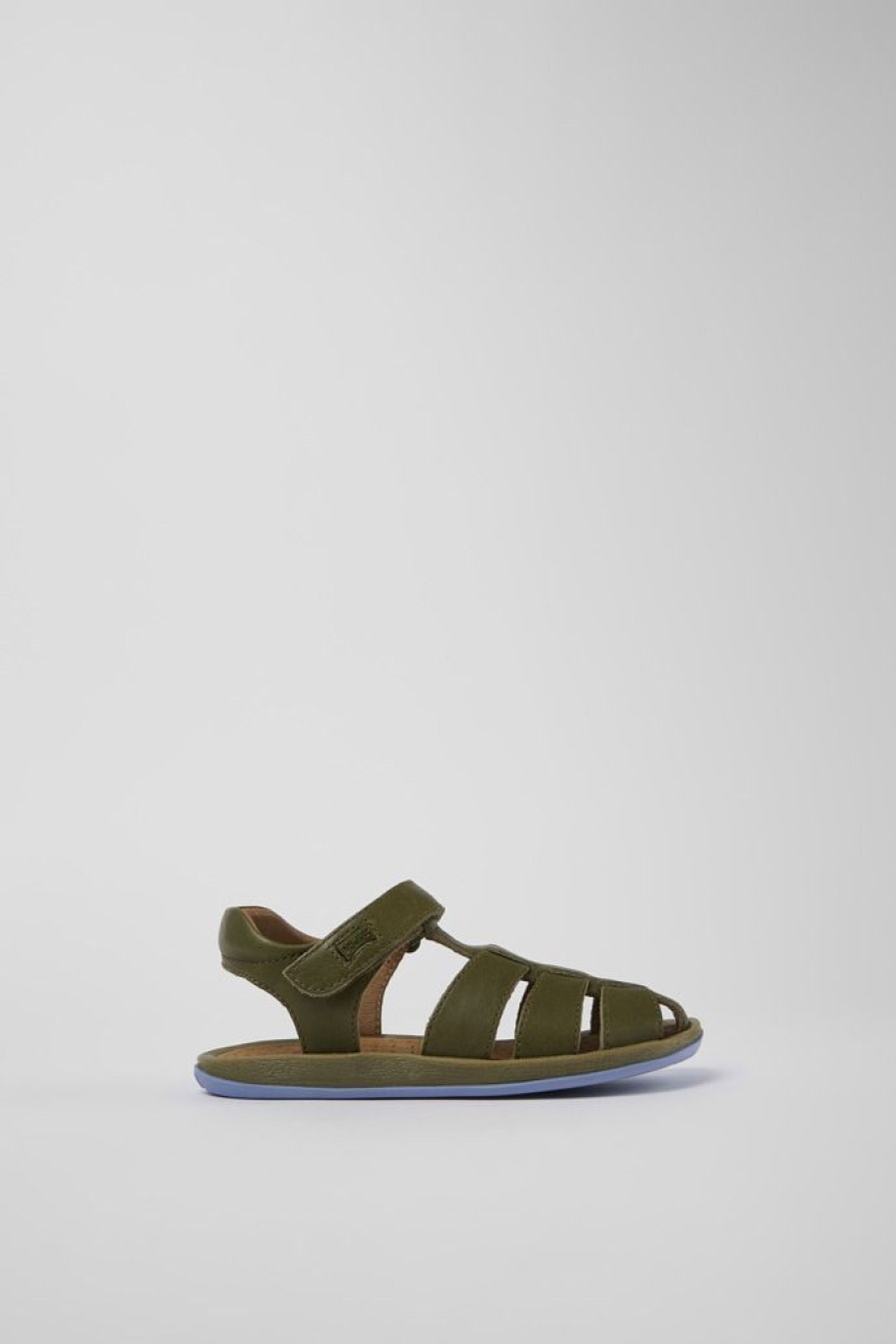 Camper Sandalias | Sandalia De Piel Verde