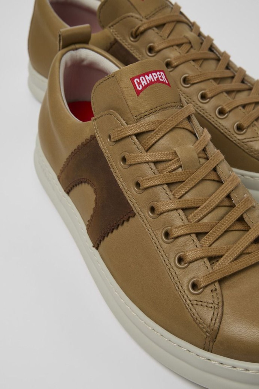 Camper Zapatillas | Sneaker De Piel Marron Para Hombre