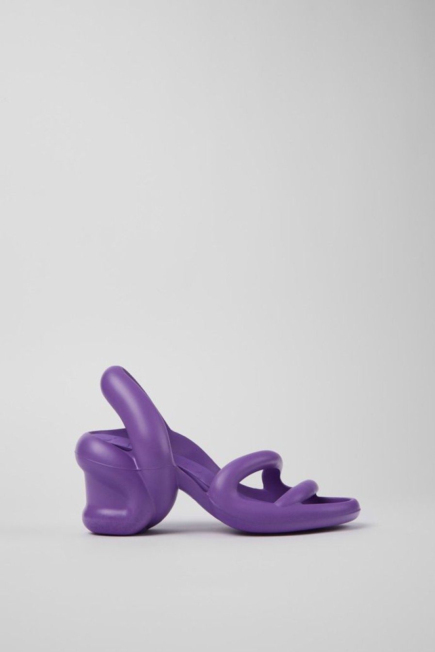 Camper Sandalias | Sandalia Uni De Tacon En Violeta