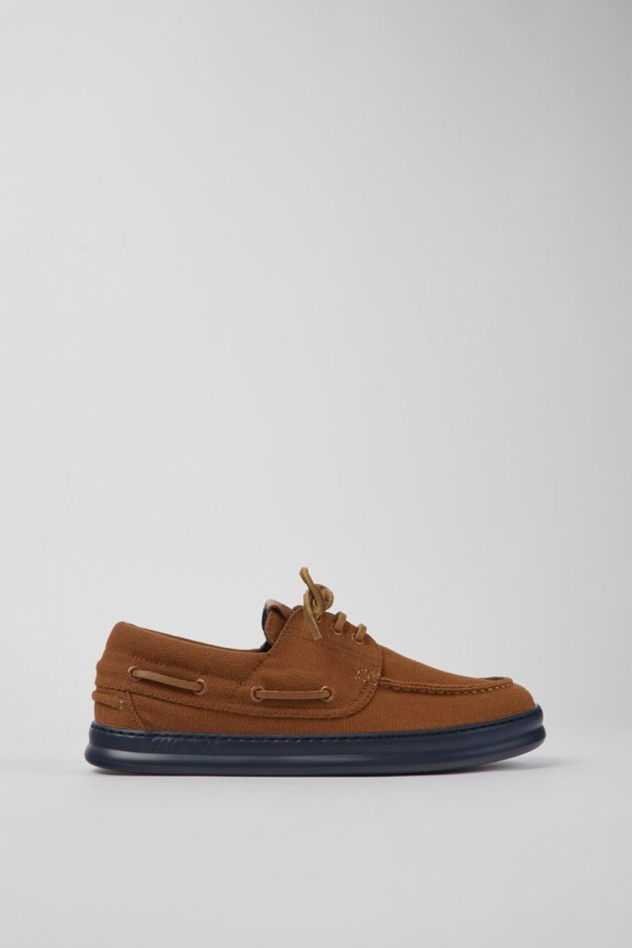 Camper Zapatos Casual | Sneakers Marrones De Tejido Para Hombre