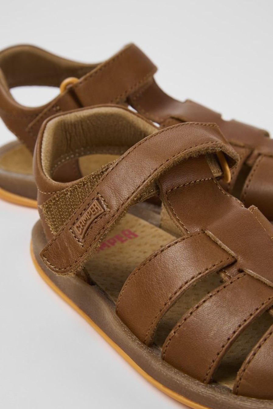Camper Sandalias | Sandalia De Piel Marron
