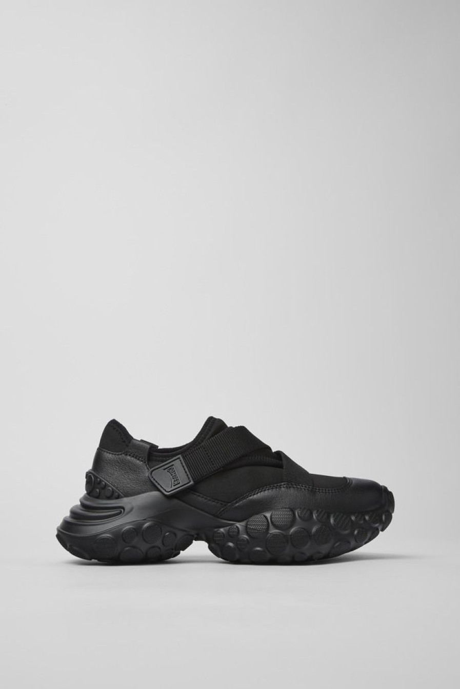 Camper Zapatillas | Sneaker De Tejido/Piel Negra Para Mujer
