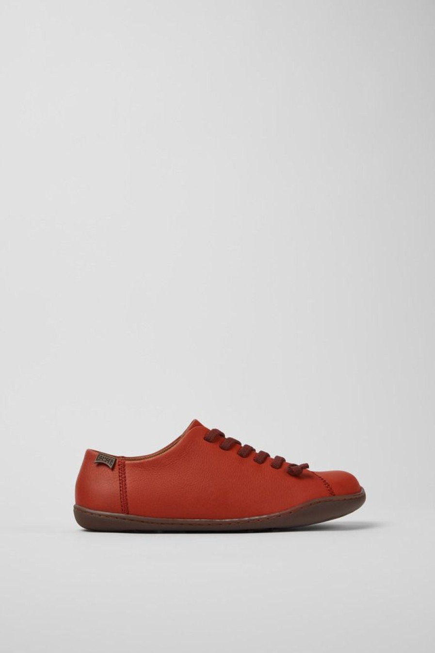 Camper Zapatos Casual | Zapatos Rojos De Piel Para Mujer