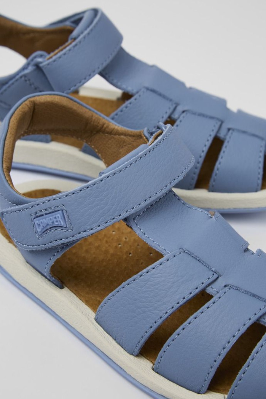 Camper Sandalias | Sandalia De Piel Azul