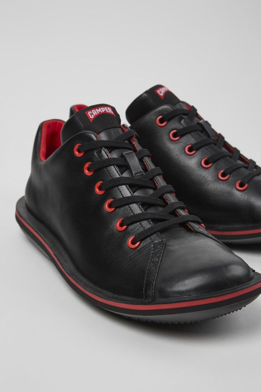 Camper Zapatos Casual | Zapato De Piel Negro Para Hombre