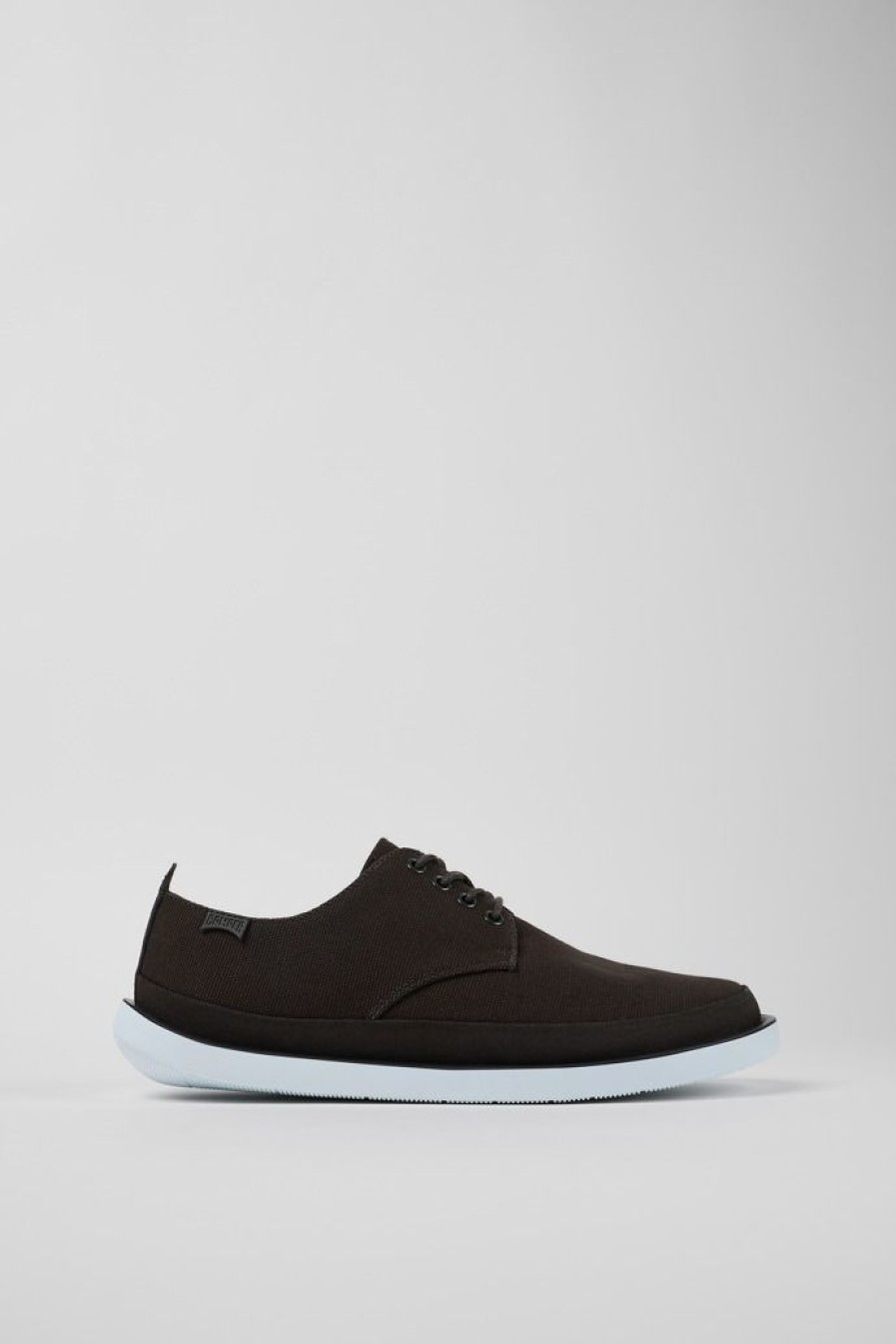 Camper Zapatos De Vestir | Zapato Blucher De Tejido/Nobuk Gris Para Hombre