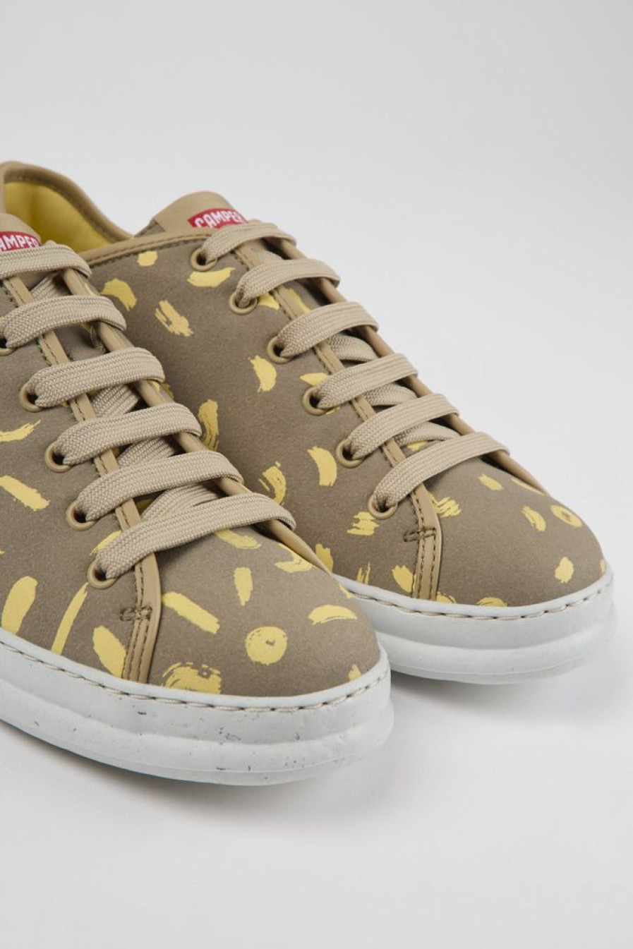 Camper Zapatillas | Sneakers Multicolores De Nobuk Y Piel Para Hombre