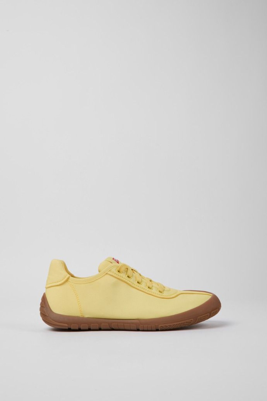 Camper Zapatillas | Sneakers Amarillas De Tejido Para Mujer