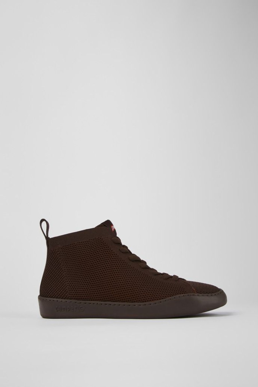 Camper Zapatillas | Sneakers Burdeos De Punto De Una Pieza Para Hombre