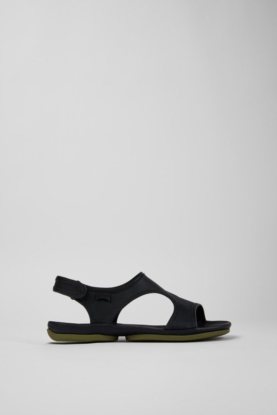 Camper Sandalias | Sandalia De Piel Negra Para Mujer
