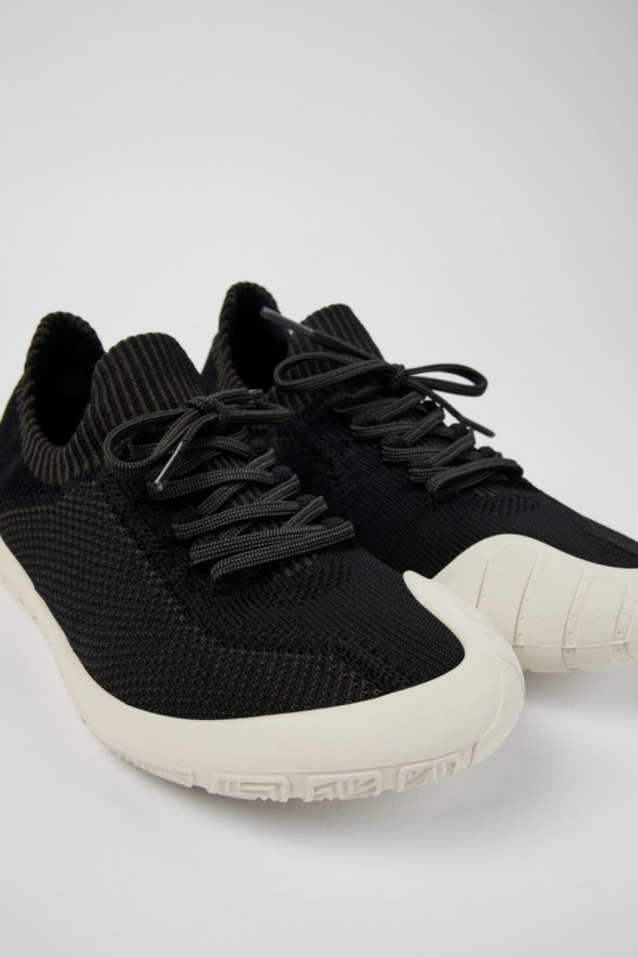 Camper Zapatillas | Sneaker De Tejido Negra Para Mujer