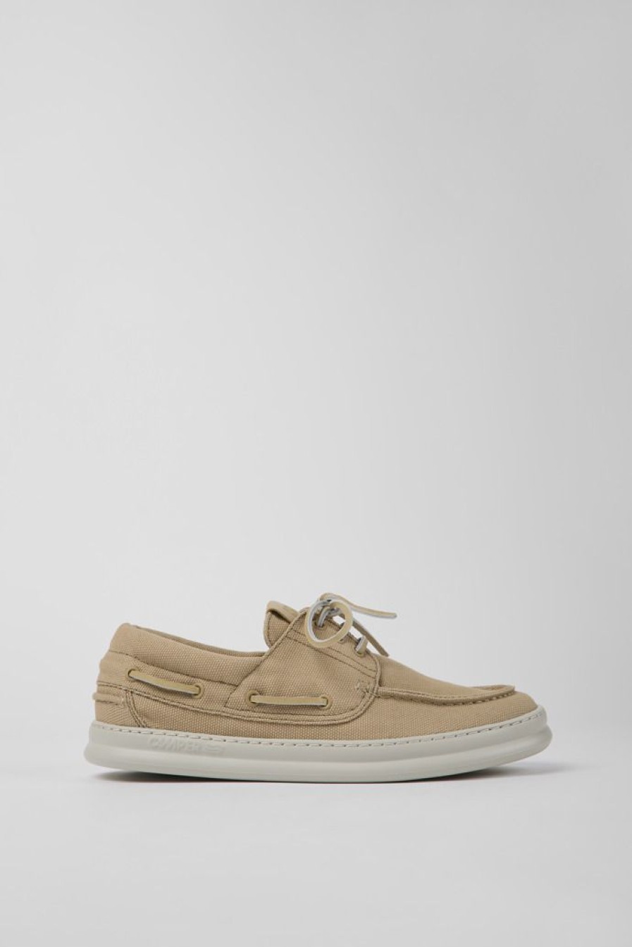Camper Zapatos Casual | Sneakers Beige De Tejido Para Hombre