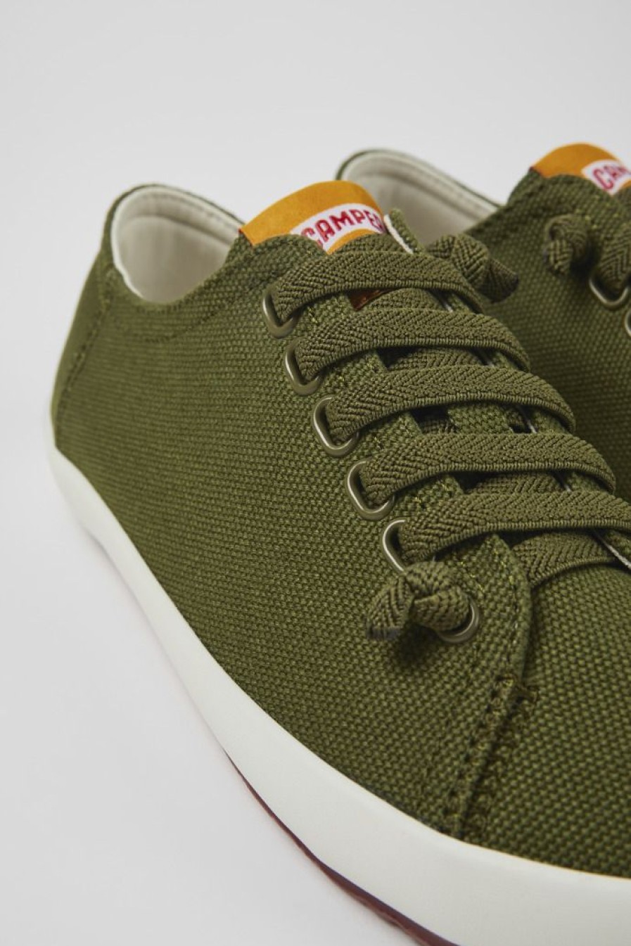 Camper Zapatillas | Sneaker De Tejido Verde Para Mujer