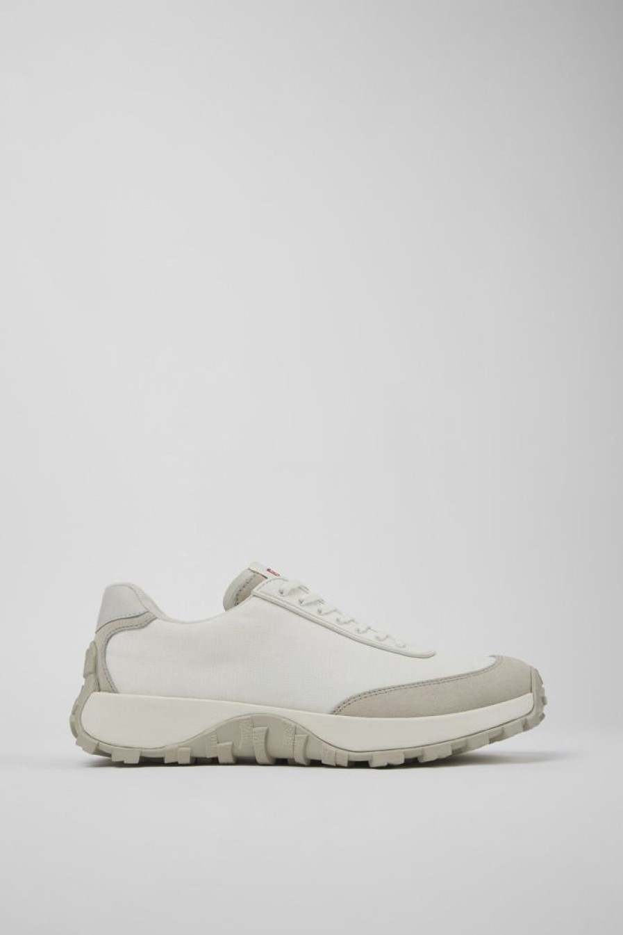Camper Zapatillas | Sneakers Blancas De Tejido Y Nobuk Para Hombre