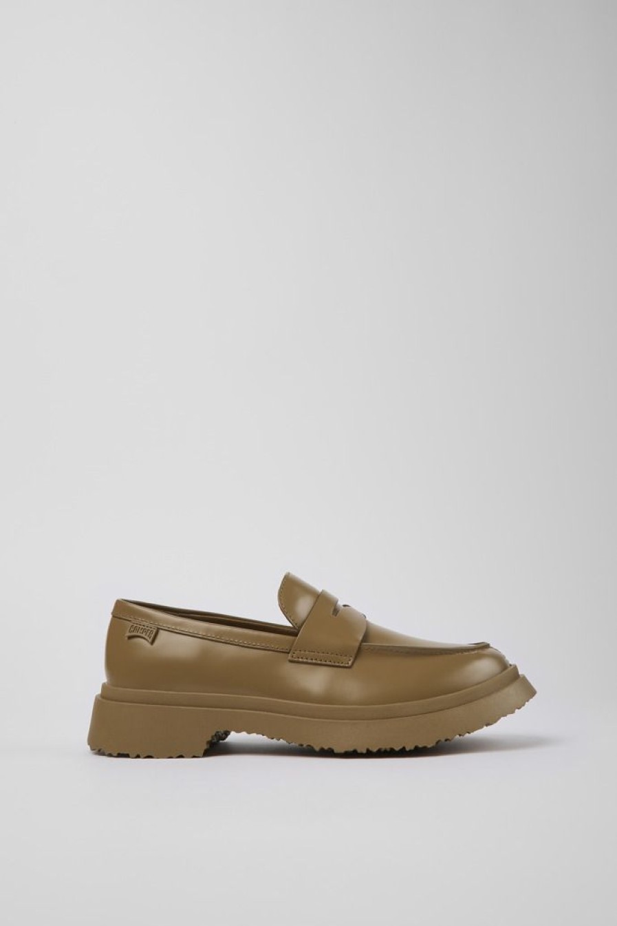 Camper Zapatos De Vestir | Mocasin De Piel Marron Para Mujer