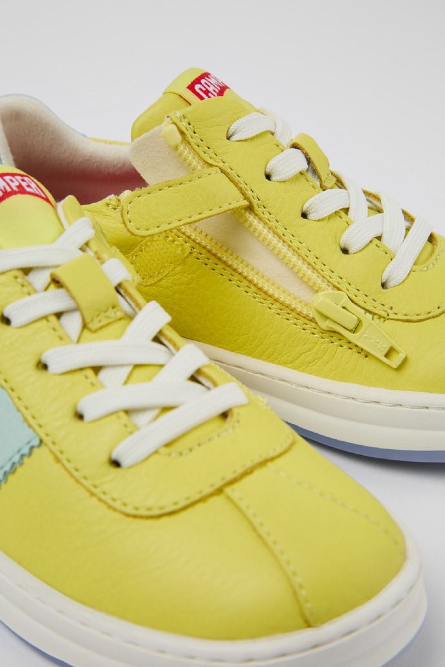 Camper Zapatillas | Sneaker De Piel Amarilla
