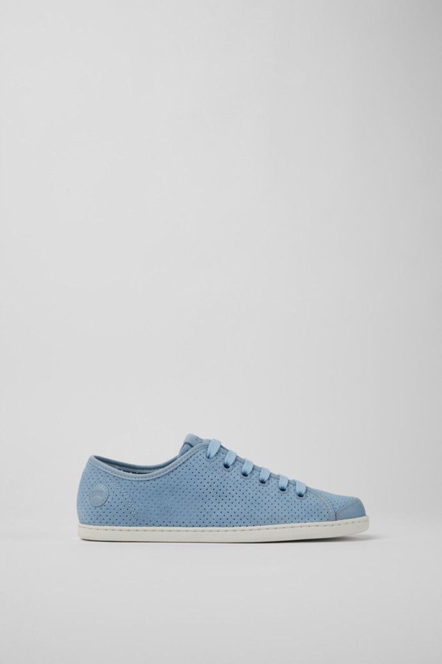 Camper Zapatillas | Sneakers De Piel Y Nobuk Azules Para Mujer
