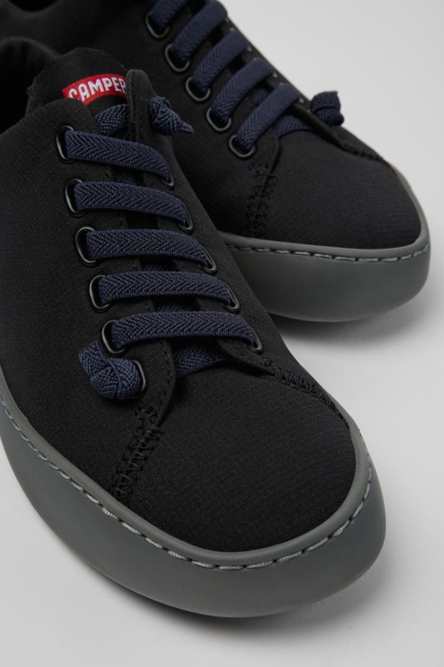 Camper Zapatillas | Sneaker De Tejido Negra Para Mujer