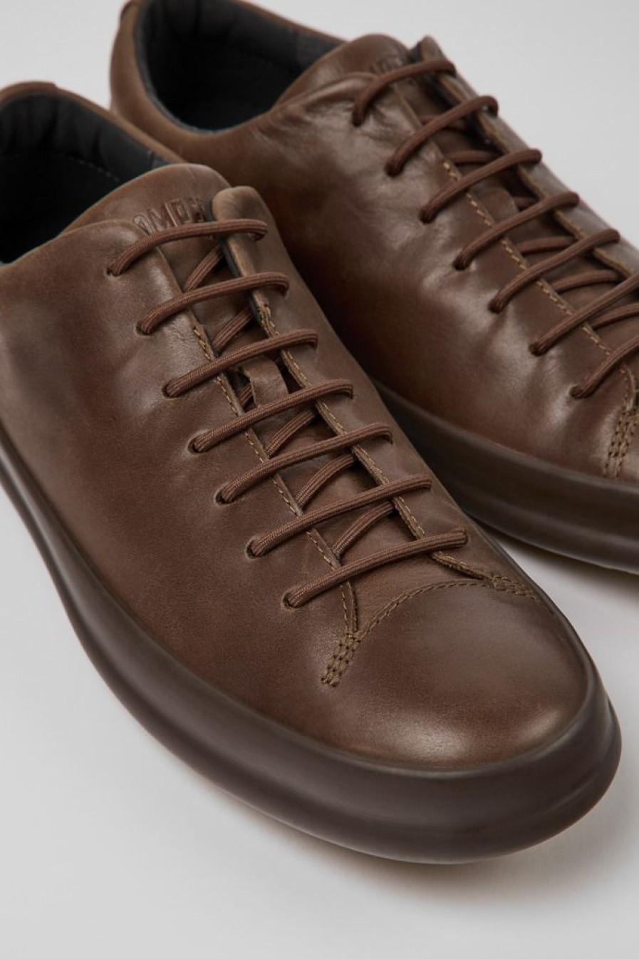Camper Zapatos Casual | Zapato Marron Con Cordones Para Hombre