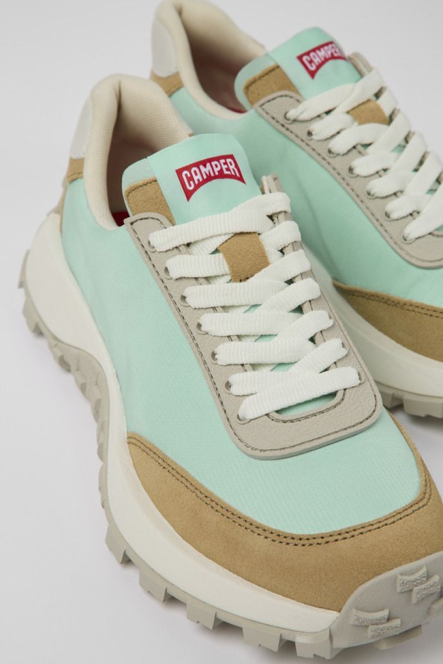 Camper Zapatillas | Sneaker De Tejido/Nobuk Azul Para Mujer