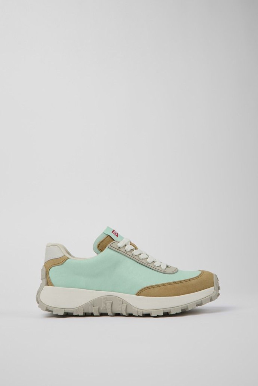Camper Zapatillas | Sneaker De Tejido/Nobuk Azul Para Mujer