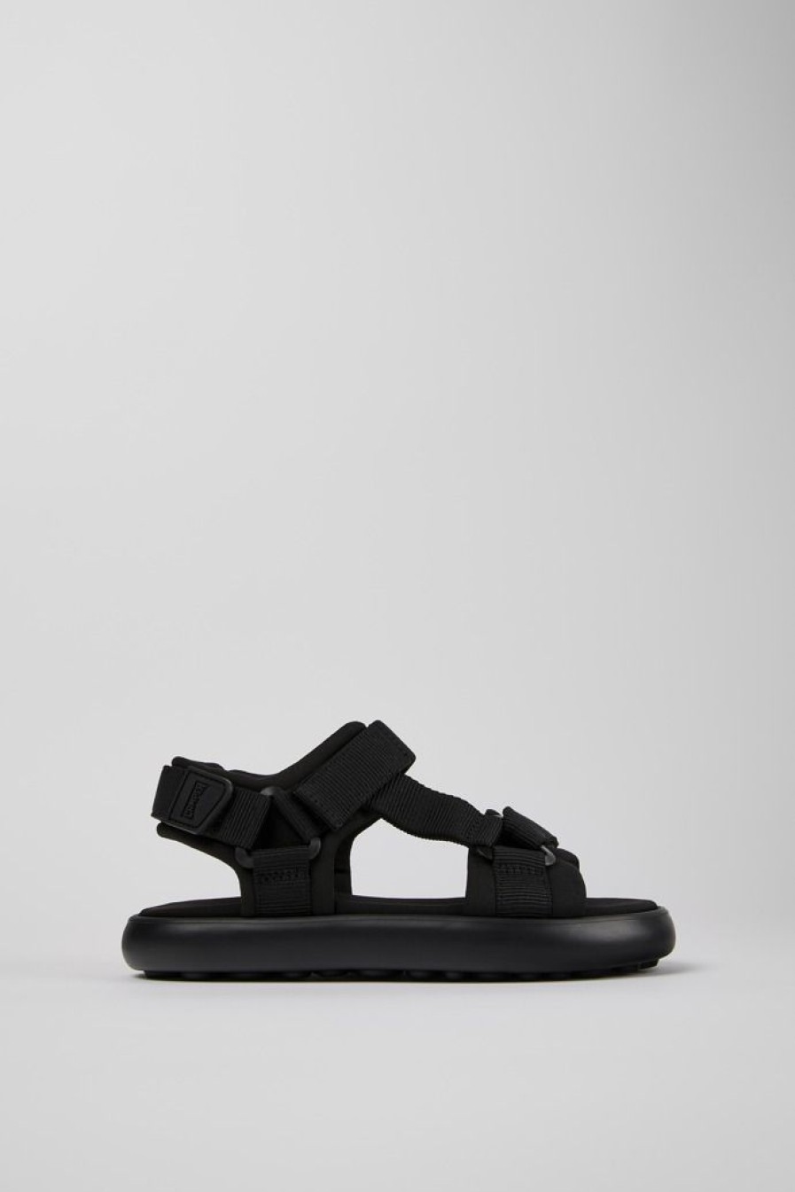 Camper Sandalias | Sandalia De Tejido Negra Para Mujer