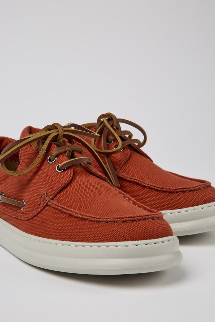 Camper Zapatillas | Zapatos De Algodon Reciclado Rojos Para Hombre