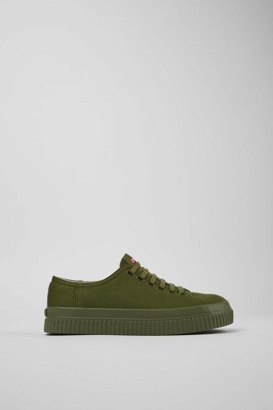Camper Zapatillas | Zapatos De Tejido Verdes Para Mujer