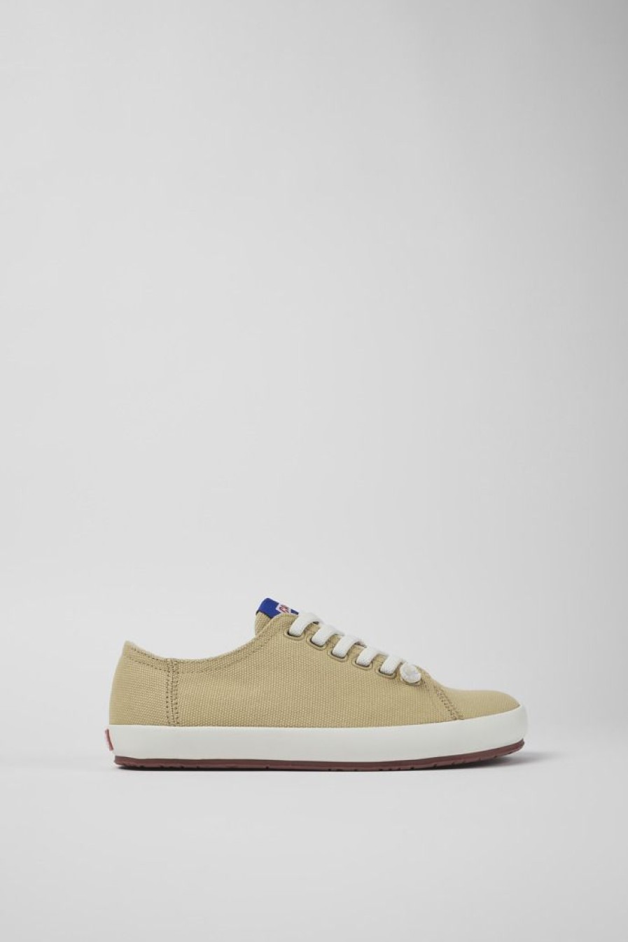 Camper Zapatillas | Sneaker De Tejido Beige Para Mujer