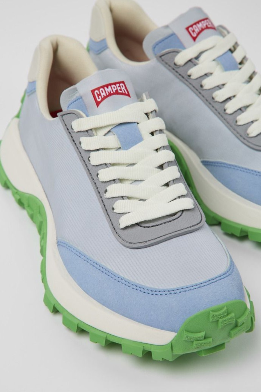 Camper Zapatillas | Sneaker De Tejido/Nobuk Gris Para Mujer