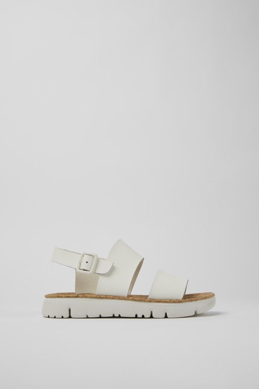 Camper Sandalias | Sandalias De Piel Blancas Para Mujer