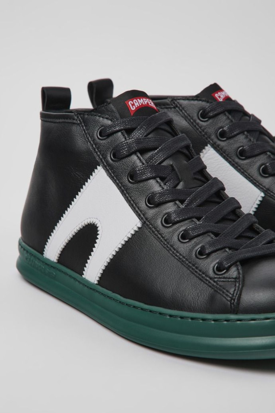 Camper Zapatillas | Sneakers Negras De Piel Para Hombre