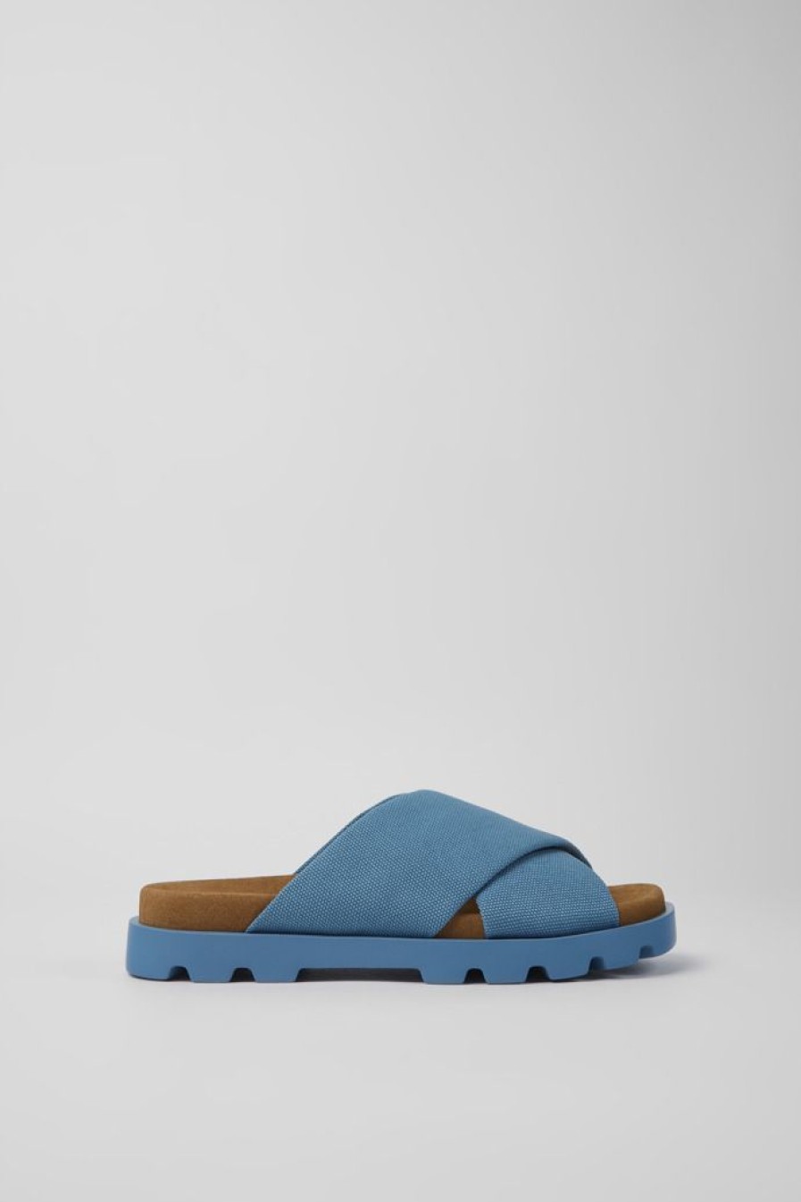 Camper Sandalias | Sandalias Azules De Algodon Reciclado Para Mujer