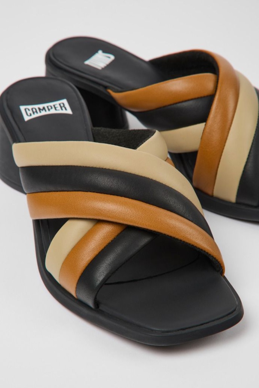 Camper Sandalias | Sandalias De Piel Multicolores Para Mujer