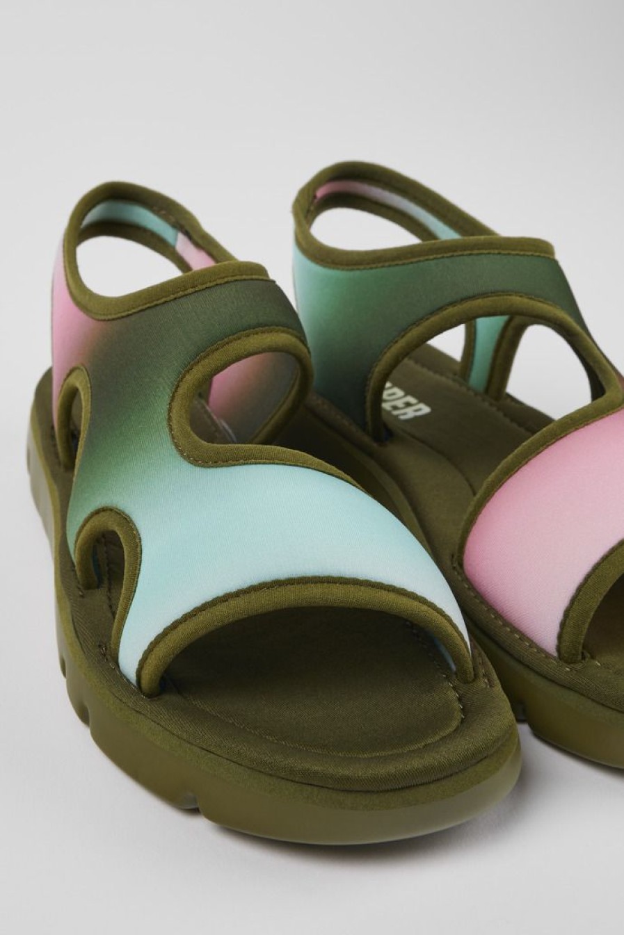 Camper Sandalias | Sandalia De Tejido Multicolor Para Mujer