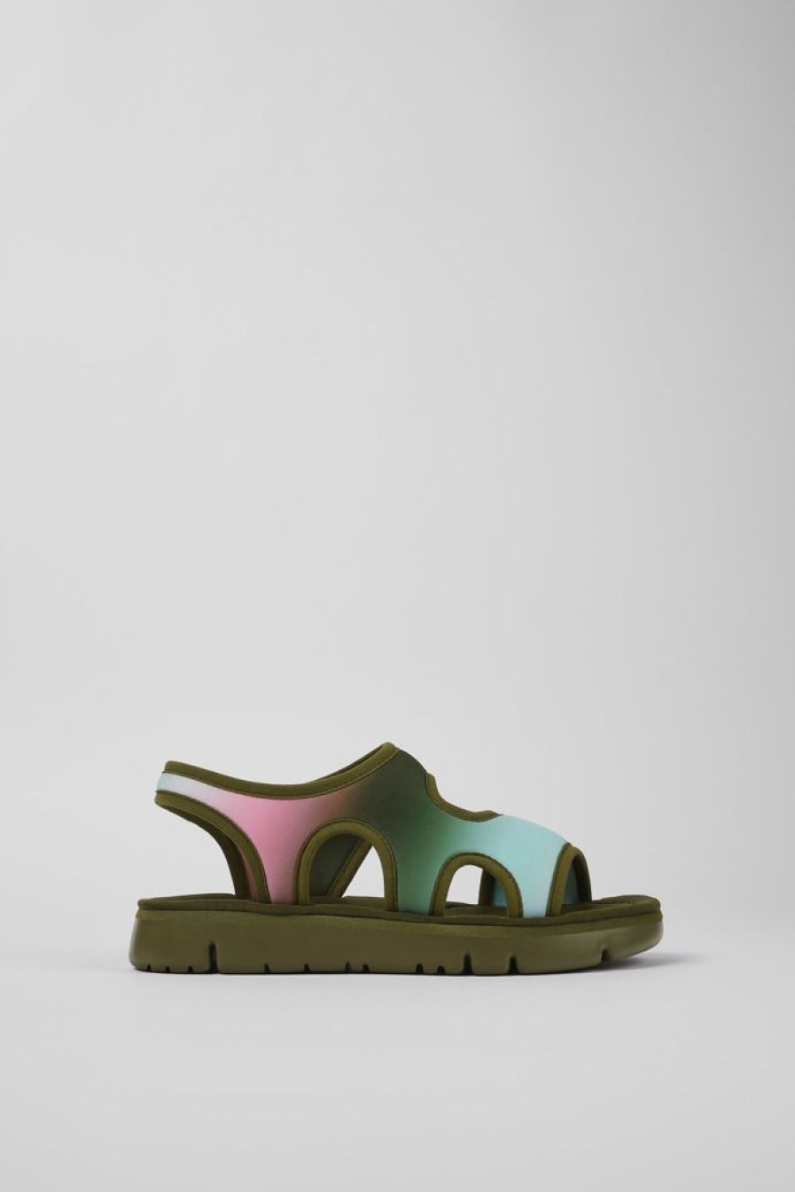 Camper Sandalias | Sandalia De Tejido Multicolor Para Mujer
