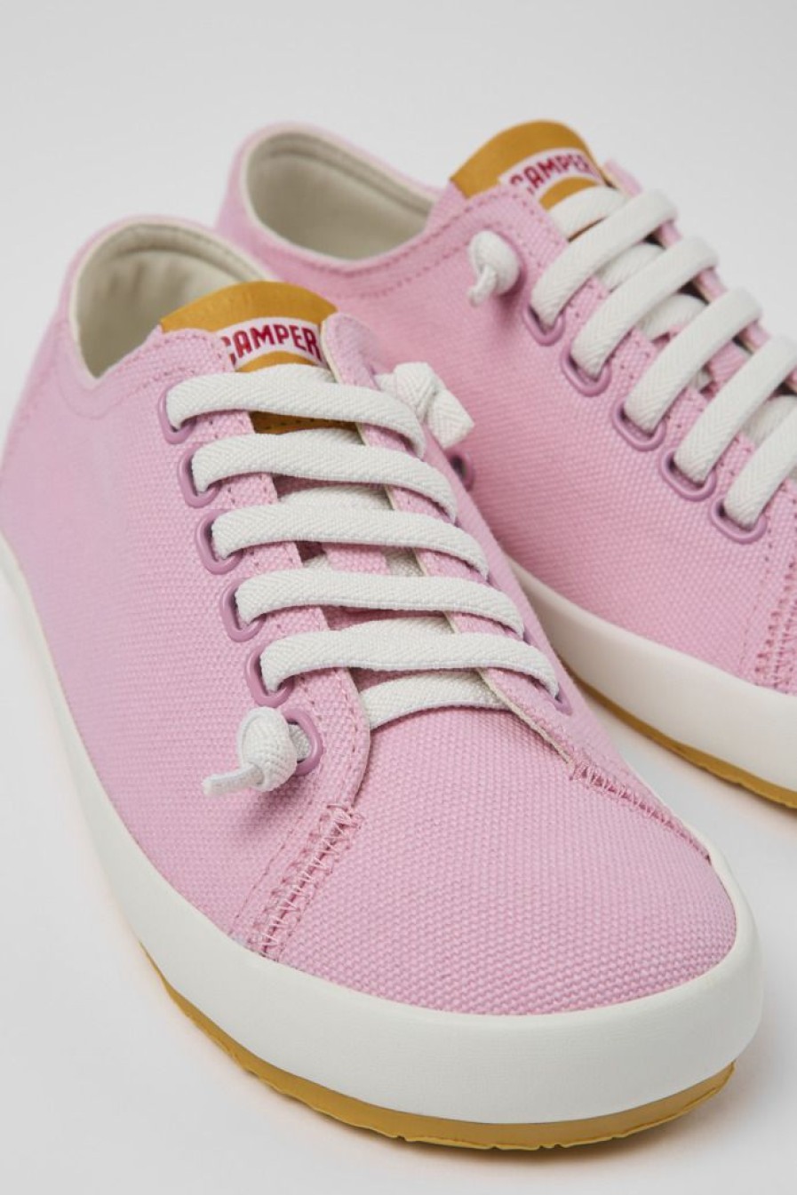 Camper Zapatillas | Sneaker De Tejido Rosa Para Mujer