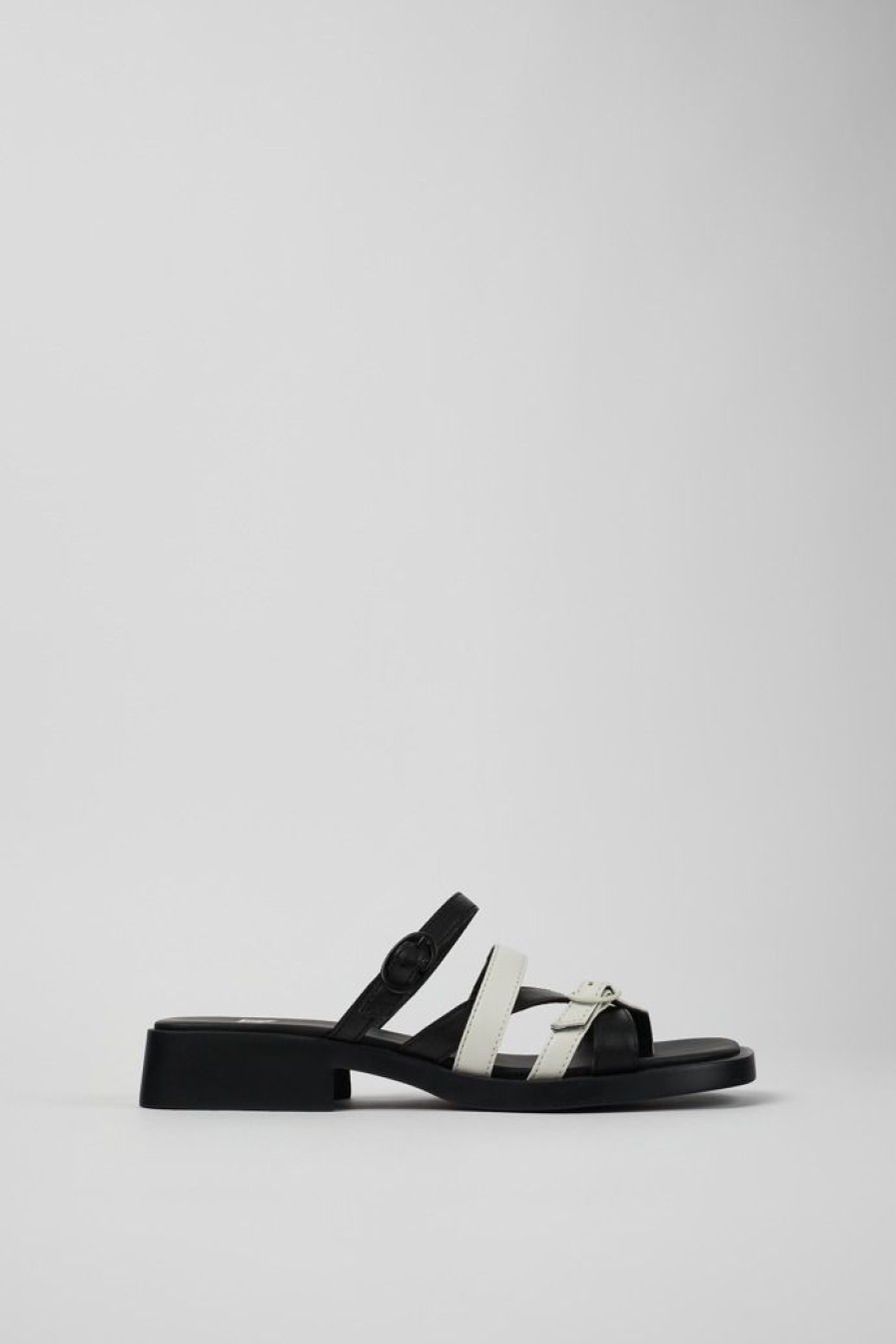 Camper Sandalias | Sandalia Sin Puntera De Piel Multicolor Para Mujer
