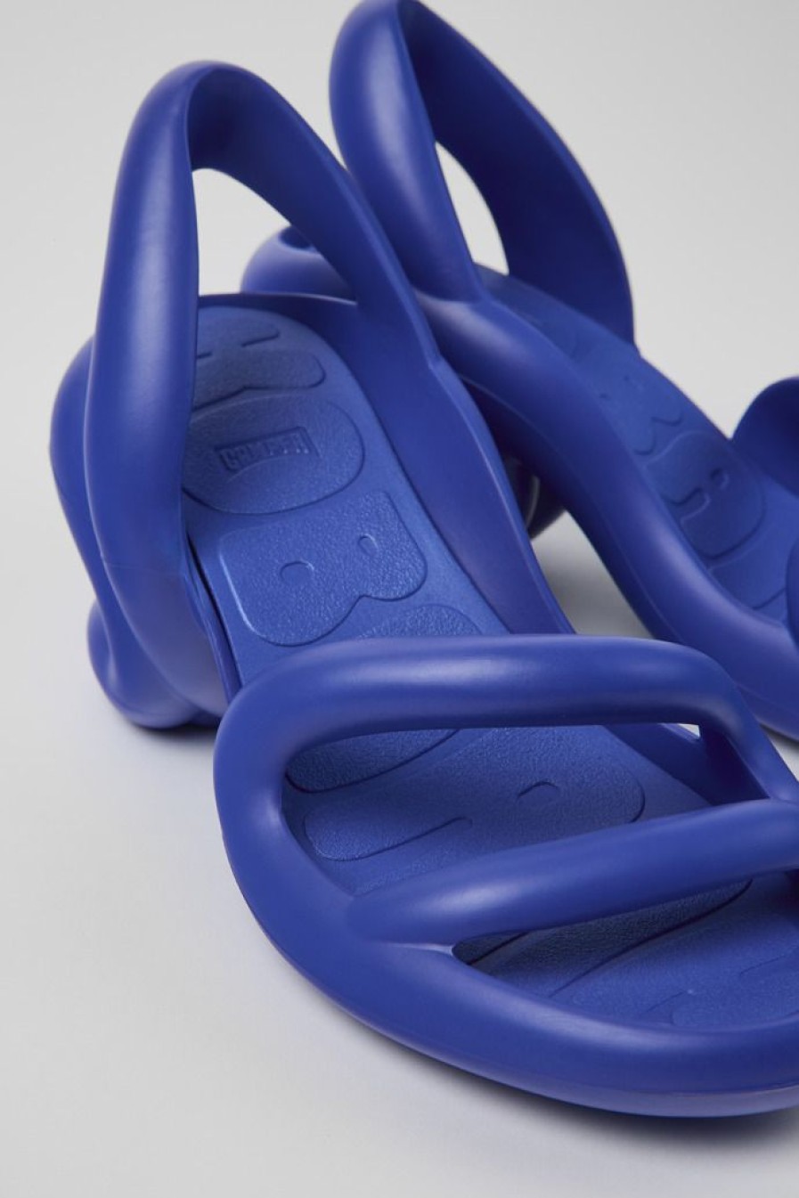 Camper Sandalias | Sandalia Uni De Tacon En Azul