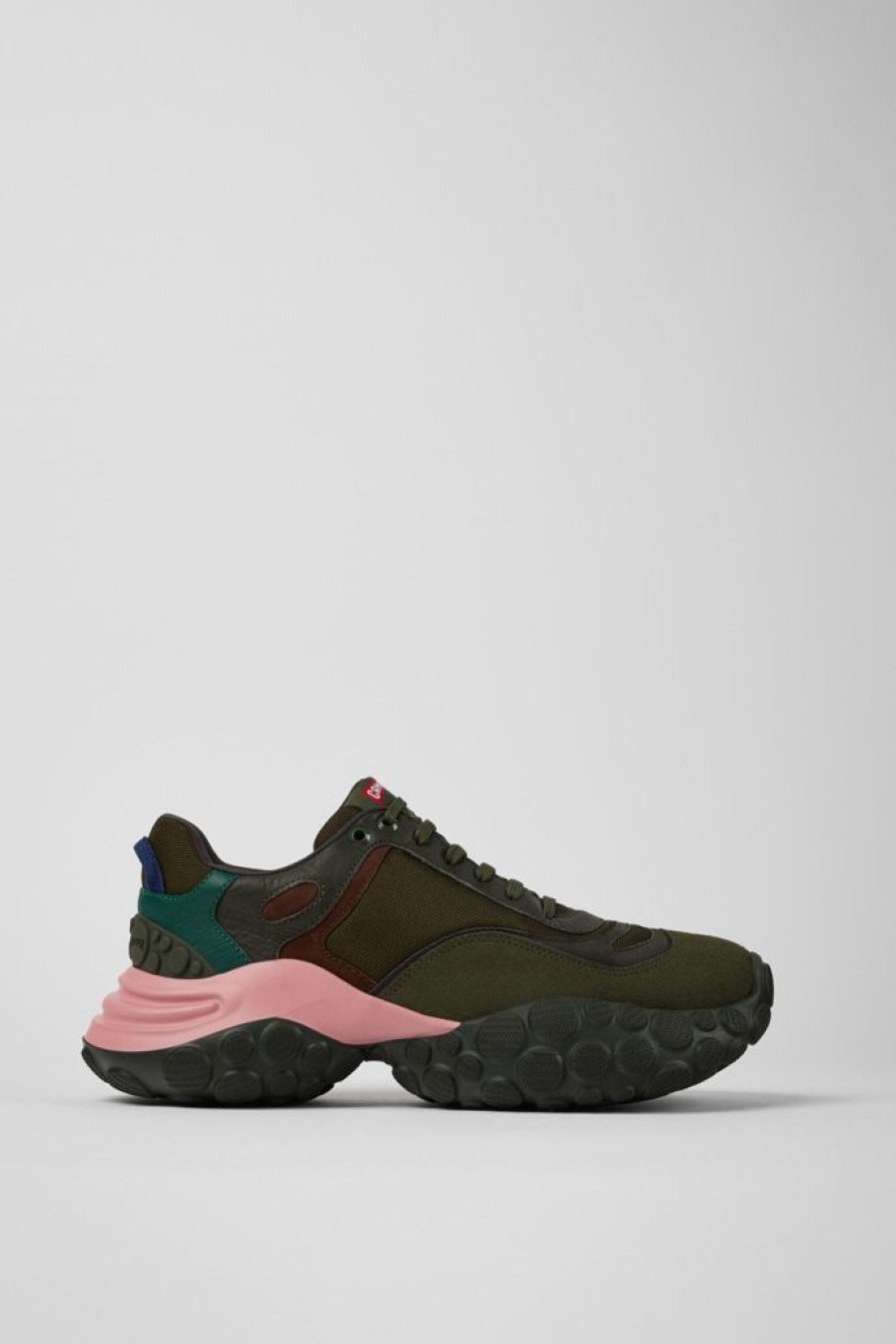 Camper Zapatillas | Sneaker Multicolor De Tejido Y Nobuk Para Hombre